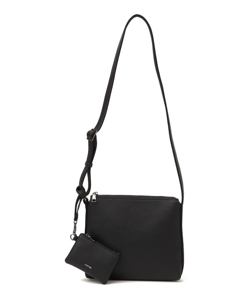 SHIPS any: スプリット レザー ミディアム ショルダーバッグ (カード