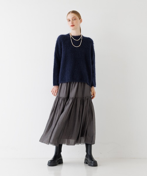 DESIGNWORKS(デザインワークス)の「オーガンジーローンスカート(スカート・レディース・ピンク・38)」の6枚目の写真