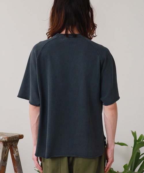 REMI RELIEF/レミレリーフ SP加工8/-天竺ラグランT(NAVY) 半袖 REMI RELIEF/レミレリーフ SP加工8/-天竺ラグランT(NAVY) 半袖