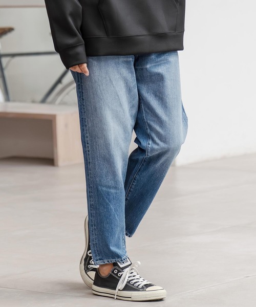 Johnbull(ジョンブル)の「mp13879-【Johnbull別注】5 Pocket Tapered Jeans デニムテーパードパンツ(デニムパンツ・メンズ・ブルー系その他・S/M/L)」の3枚目の写真