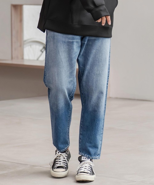 Johnbull(ジョンブル)の「mp13879-【Johnbull別注】5 Pocket Tapered Jeans デニムテーパードパンツ(デニムパンツ・メンズ・ブルー系その他・S/M/L)」の6枚目の写真