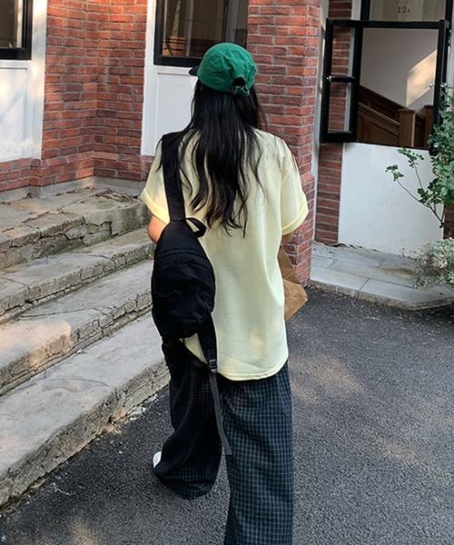 MEMECLE(メメクル)の「【 MEMECLE / メメクル 】チェックワイドイージーパンツ(その他パンツ・レディース・ブラック/ブルー・M/L/S)」の6枚目の写真