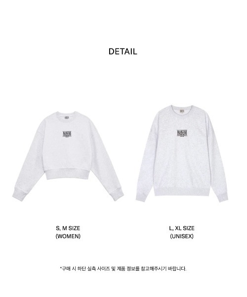 MARITHE + FRANCOIS GIRBAUD(マリテフランソワジルボー)の「NEW CLASSIC LOGO SWEATSHIRT(スウェット・レディース・ヘザーグレー/ライトブルー・SMALL/MEDIUM/LARGE/X-LARGE)」の5枚目の写真