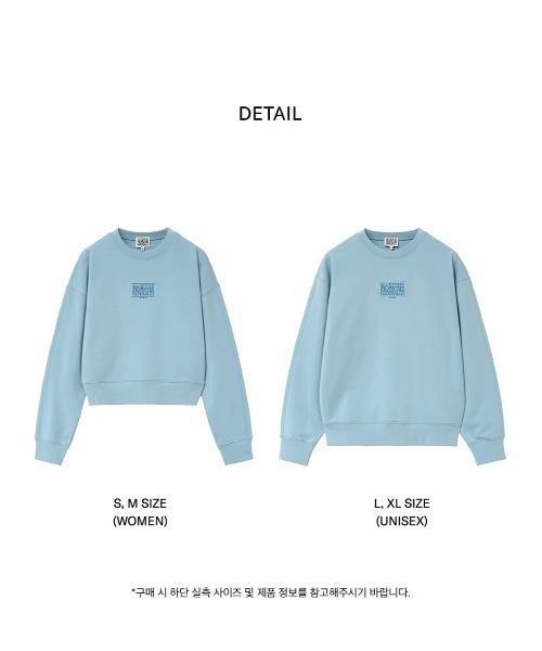 MARITHE + FRANCOIS GIRBAUD(マリテフランソワジルボー)の「NEW CLASSIC LOGO SWEATSHIRT(スウェット・レディース・ヘザーグレー/ライトブルー・SMALL/MEDIUM/LARGE/X-LARGE)」の10枚目の写真