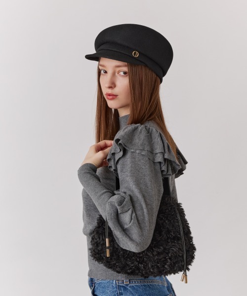 Chapeau d' O（シャポードオー）の「Chapeau d' O  Curly Draw String Bag / シャポードオー（ハンドバッグ・レディース・ライトベージュ/ブラック・FREE）」の7枚目の写真