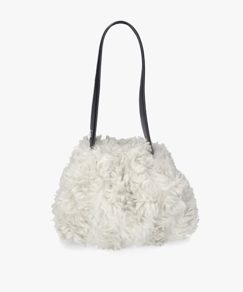 Chapeau d' O（シャポードオー）の「Chapeau d' O  Curly Draw String Bag / シャポードオー（ハンドバッグ・レディース・ライトベージュ/ブラック・FREE）」の18枚目の写真