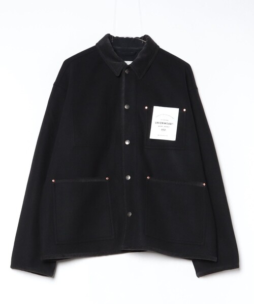 traditional weatherwear ワークジャケット　ブラック　38 UNIONWEAR】WORK JACKET 004 ワークジャケット 004｜ブラック