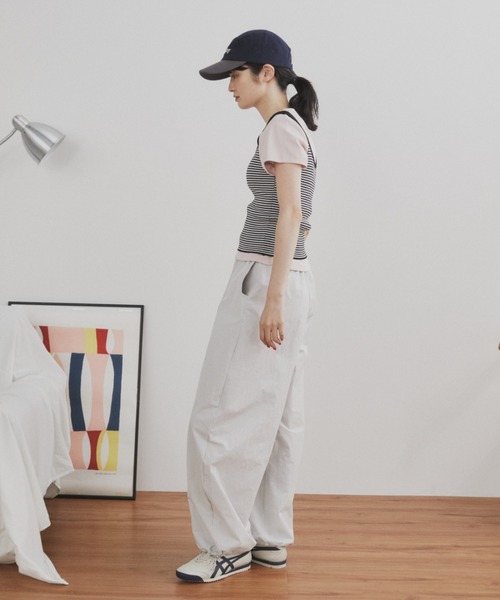 MERLOT（メルロー）の「サマーボーダーニットタンク（タンクトップ・レディース・ブラック/レッド・FREE）」の16枚目の写真