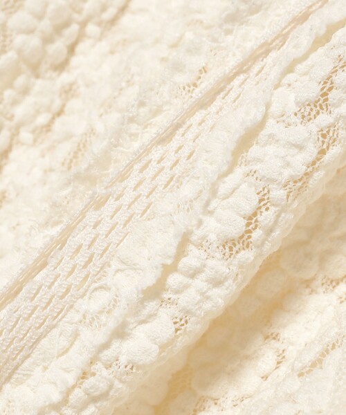 Ray BEAMS（レイビームス）の「レース キリカエ メッシュ ワンピース（ワンピース・レディース・オフホワイト/ブラック・ONE SIZE）」の11枚目の写真