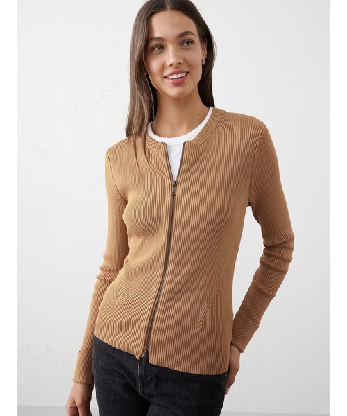 BANANA REPUBLIC FACTORY STOREダブルジップ リブカーディガン