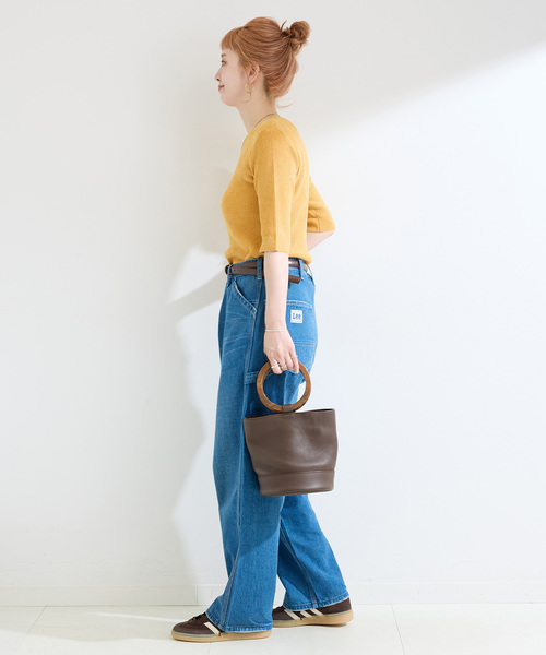 Simplicite（サンプリシテ）の「ベロアタッチリブプルオーバー（ニット/セーター・レディース・ブラック/イエロー/ベージュ・FREE）」の18枚目の写真