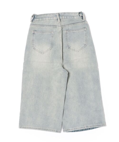 HALEY PESCA(ヘーリーペスカ)の「HALEY PESCA/Y2K ダメージハーフデニム(デニムパンツ・レディース・ブルー・SMALL/MEDIUM/LARGE)」の11枚目の写真