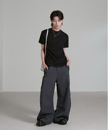 Chikashitsu +（チカシツプラス）の「【Chikashitsu +】4pocket coating shoulder bag / 【チカシツプラス】4ポケットコーティングショルダーバッグ（ショルダーバッグ）」