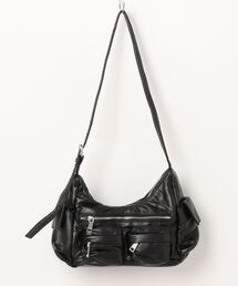 Chikashitsu +（チカシツプラス）の「【Chikashitsu +】4pocket coating shoulder bag / 【チカシツプラス】4ポケットコーティングショルダーバッグ（ショルダーバッグ）」