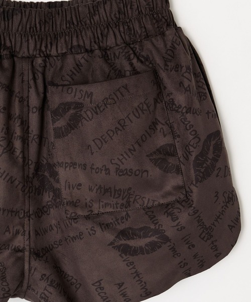 BEEDEN（ビーデン）の「SUEDE PRINT SHORT PANTS（その他パンツ・レディース・ベージュ/ブラック・FREE）」の21枚目の写真