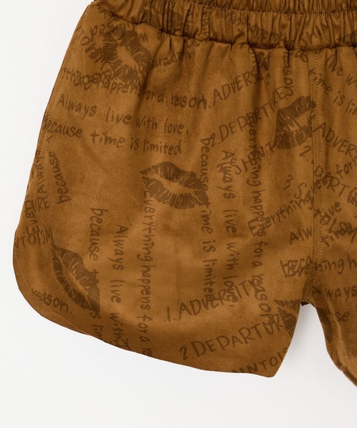 BEEDEN（ビーデン）の「SUEDE PRINT SHORT PANTS（その他パンツ・レディース・ベージュ/ブラック・FREE）」の3枚目の写真
