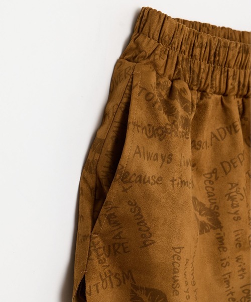 BEEDEN（ビーデン）の「SUEDE PRINT SHORT PANTS（その他パンツ・レディース・ベージュ/ブラック・FREE）」の4枚目の写真