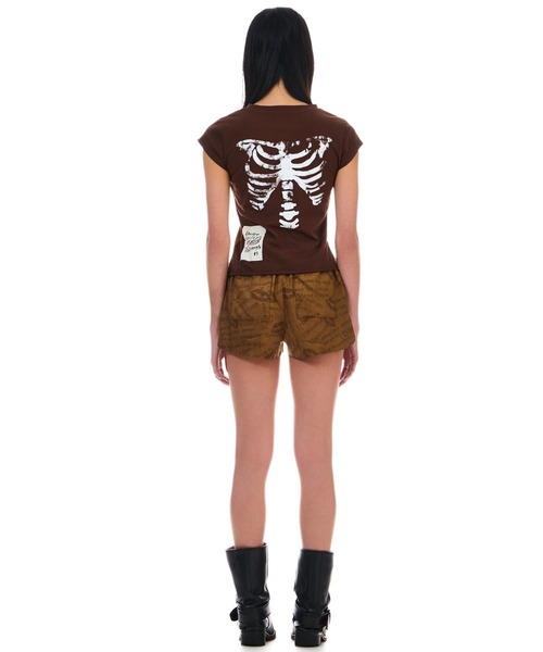 BEEDEN（ビーデン）の「SUEDE PRINT SHORT PANTS（その他パンツ・レディース・ベージュ/ブラック・FREE）」の9枚目の写真