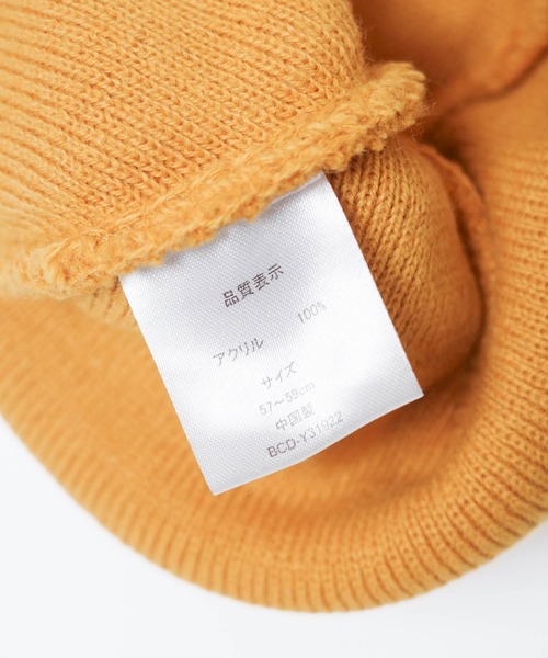 RIVER UP（リバーアップ）の「【RIVER UP/リバーアップ】ACRYLIC PLAIN WATCH CAP アクリル プレーン ワッチ キャップ（ニットキャップ/ビーニー・レディース・ブラック/ダークグリーン/マスタード/オフホワイト・FREE）」の9枚目の写真