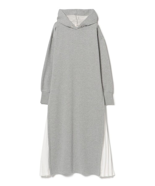 BEAMS HEART（ビームスハート）の「【4色展開】サイド プリーツ フーディー ワンピース（ワンピース・レディース・ライトグレー/パープル系その他2/ブラック/ホワイト系その他5・FREE）」の20枚目の写真