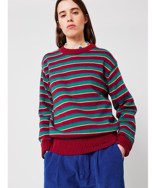 BOBO CHOSES(ボボショーズ)の「Striped fitted cotton jumper(ニット/セーター・レディース・マルチ・XL/L/M/S/XS)」の6枚目の写真