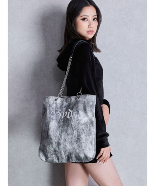 GYDA(ジェイダ)の「【WEB限定】GydaチェーントートBAG(トートバッグ・レディース・グレー/ブラック/パープル・FREE)」の5枚目の写真