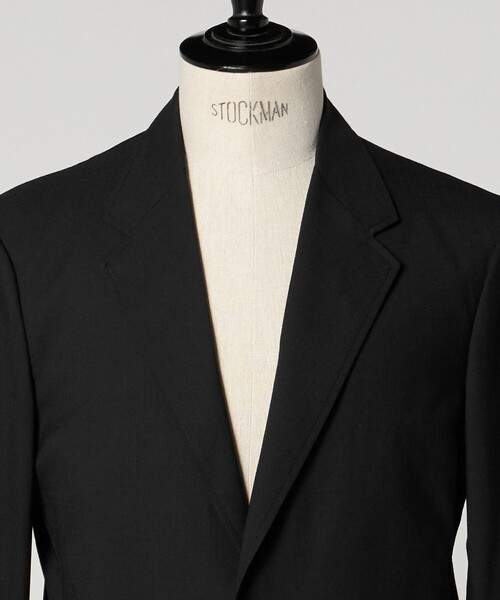 B17072バーバリーブラックレーベル 2BストレッチテーラードJK 紺 L