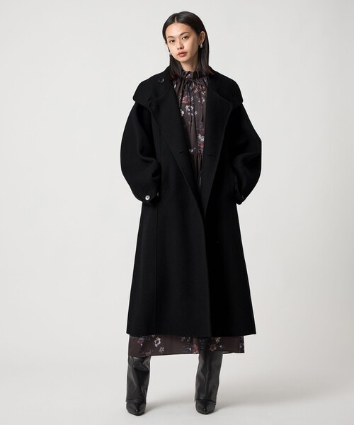 EMMEL REFINES（エメルリファインズ）の「＜EMMEL REFINES＞EM スタンド リバー コート（チェスターコート・レディース・オフホワイト/ブラック・M/S）」の17枚目の写真