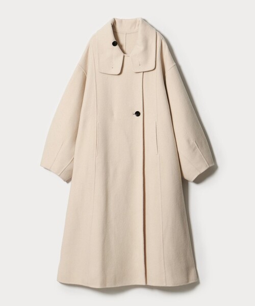 EMMEL REFINES（エメルリファインズ）の「＜EMMEL REFINES＞EM スタンド リバー コート（チェスターコート・レディース・オフホワイト/ブラック・M/S）」の15枚目の写真