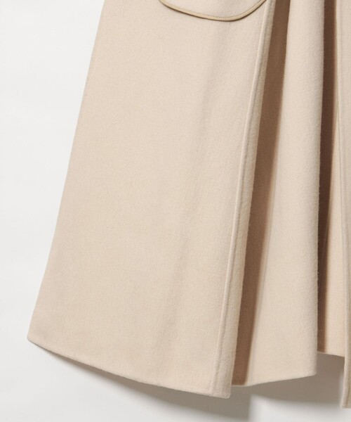 EMMEL REFINES（エメルリファインズ）の「＜EMMEL REFINES＞EM スタンド リバー コート（チェスターコート・レディース・オフホワイト/ブラック・M/S）」の19枚目の写真