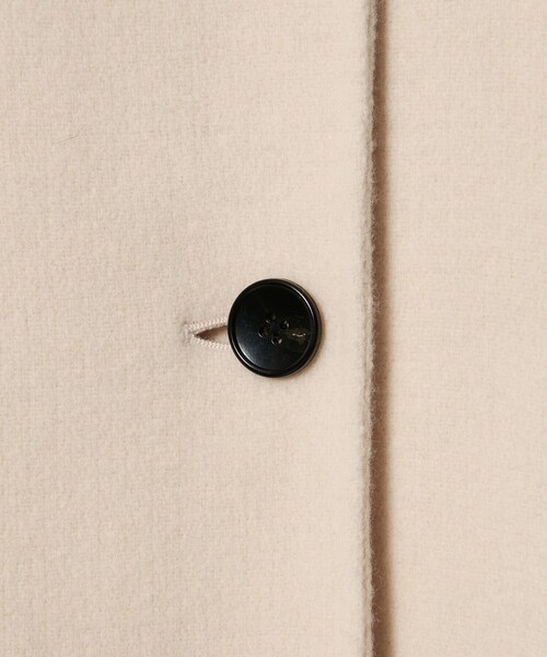 EMMEL REFINES（エメルリファインズ）の「＜EMMEL REFINES＞EM スタンド リバー コート（チェスターコート・レディース・オフホワイト/ブラック・M/S）」の18枚目の写真