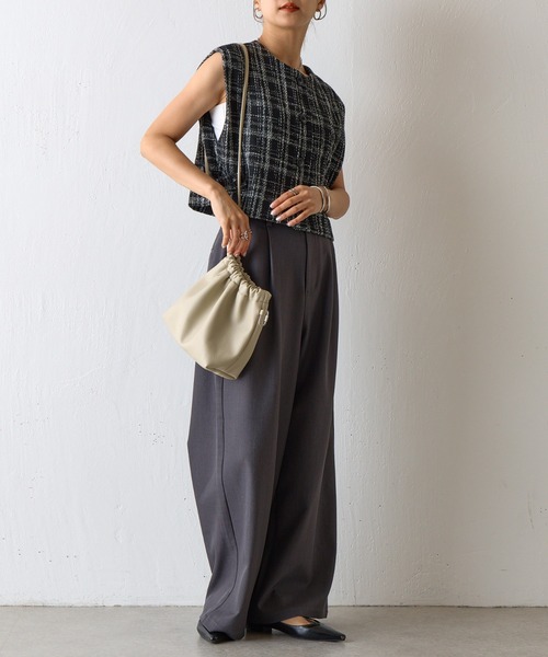 COLONY 2139(コロニートゥーワンスリーナイン)の「3WAYストラップバッグ(ショルダーバッグ・レディース・ブラック/ライトグレー・FREE)」の12枚目の写真