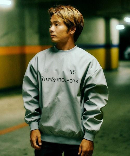 Rivvia PROJECTS(リヴィアプロジェクツ)の「【Rivvia Projects】GAMING CREW(スウェット・メンズ・グレー/ブラック・X-LARGE/MEDIUM/LARGE)」の2枚目の写真