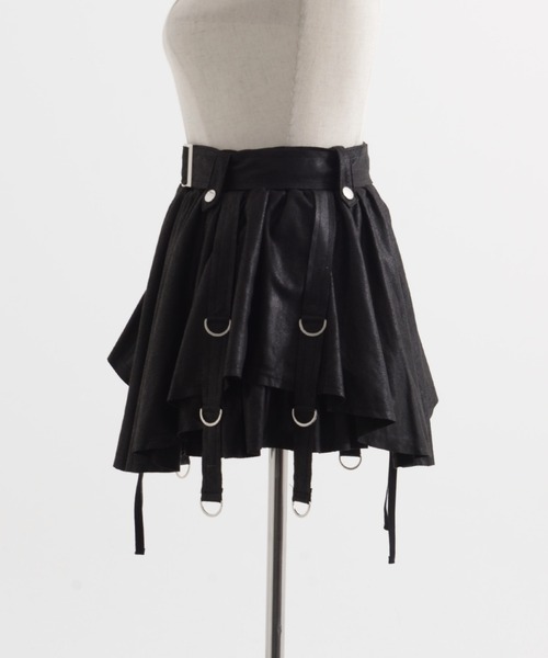 REFLEM/レフレム』ベルト付きランダムレイヤースカート