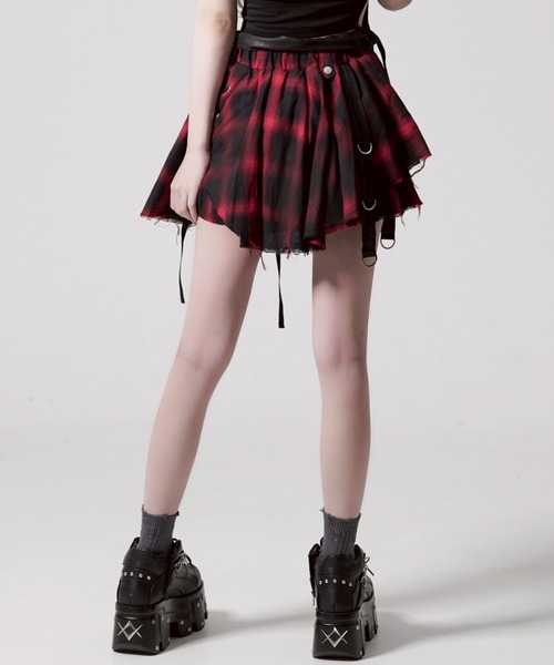 REFLEM/レフレム』ベルト付きランダムレイヤースカート