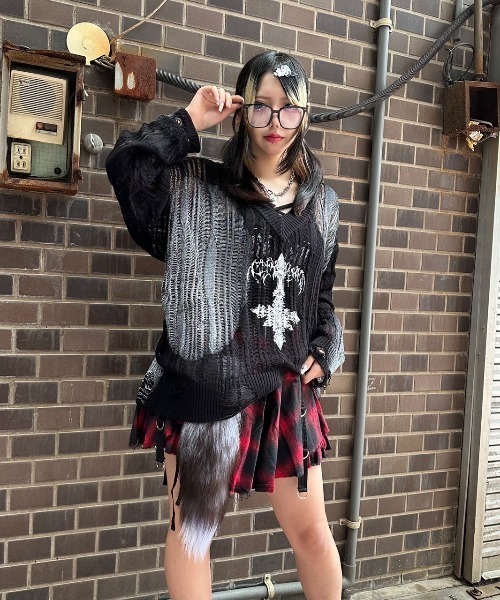 REFLEM/レフレム チェーン付きプリーツスカート REFLEM/レフレム