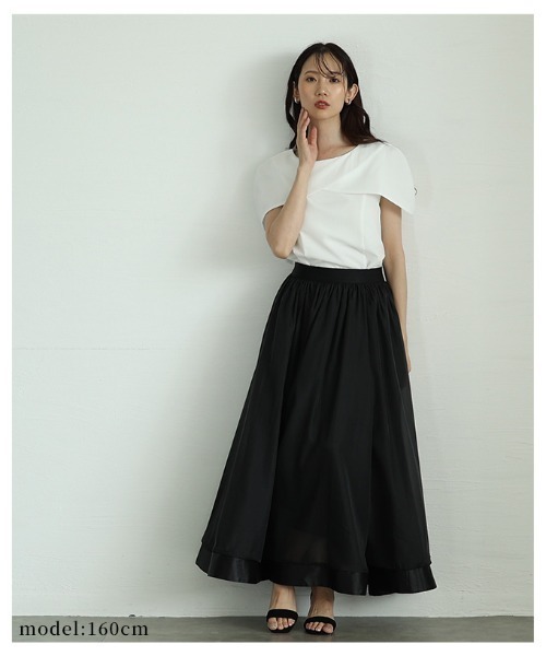 Sawa a la mode(サワアラモード)の「ケープデザインブラウス(シャツ/ブラウス・レディース・ブラック/ホワイト・FREE)」の6枚目の写真