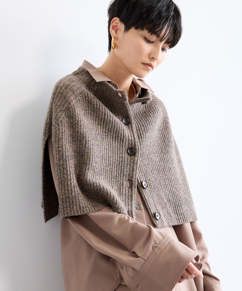 BARNYARDSTORM（バンヤードストーム）の「BARNYARDSTORM / フロントボタンスヌード（ニット/セーター・レディース・ベージュ/ライトグレー/ネイビー・FREE）」の22枚目の写真