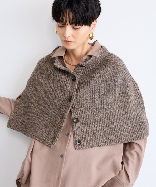 BARNYARDSTORM（バンヤードストーム）の「BARNYARDSTORM / フロントボタンスヌード（ニット/セーター・レディース・ベージュ/ライトグレー/ネイビー・FREE）」の21枚目の写真