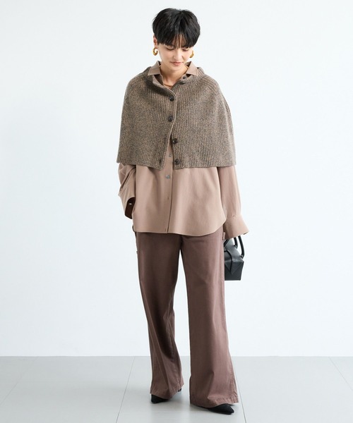 BARNYARDSTORM（バンヤードストーム）の「BARNYARDSTORM / フロントボタンスヌード（ニット/セーター・レディース・ベージュ/ライトグレー/ネイビー・FREE）」の8枚目の写真