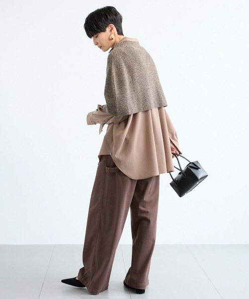 BARNYARDSTORM（バンヤードストーム）の「BARNYARDSTORM / フロントボタンスヌード（ニット/セーター・レディース・ベージュ/ライトグレー/ネイビー・FREE）」の10枚目の写真