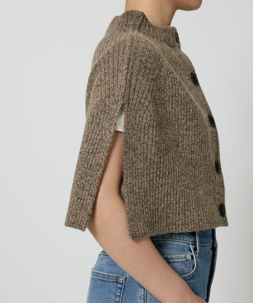 BARNYARDSTORM（バンヤードストーム）の「BARNYARDSTORM / フロントボタンスヌード（ニット/セーター・レディース・ベージュ/ライトグレー/ネイビー・FREE）」の14枚目の写真