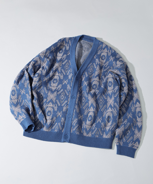 JOURNAL STANDARD(ジャーナルスタンダード)の「ノマド ウェーブ カーディガン(カーディガン/ボレロ・メンズ・ブラック/ブラウン/グリーン/ブルー系その他・MEDIUM/LARGE)」の4枚目の写真