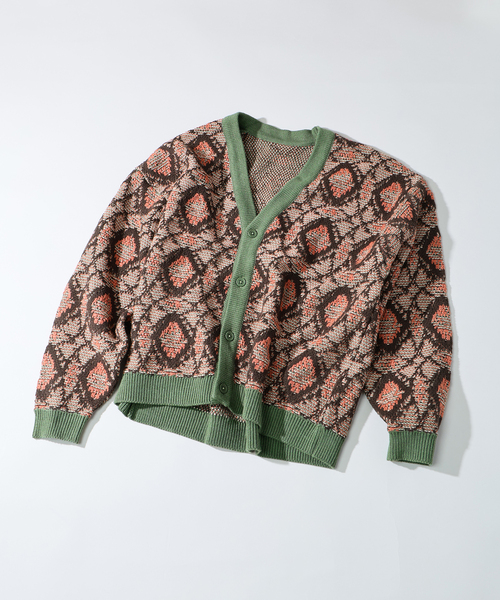 JOURNAL STANDARD(ジャーナルスタンダード)の「ノマド ウェーブ カーディガン(カーディガン/ボレロ・メンズ・ブラック/ブラウン/グリーン/ブルー系その他・MEDIUM/LARGE)」の3枚目の写真
