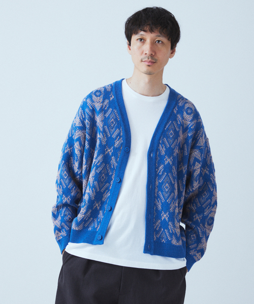 JOURNAL STANDARD(ジャーナルスタンダード)の「ノマド ウェーブ カーディガン(カーディガン/ボレロ・メンズ・ブラック/ブラウン/グリーン/ブルー系その他・MEDIUM/LARGE)」の14枚目の写真