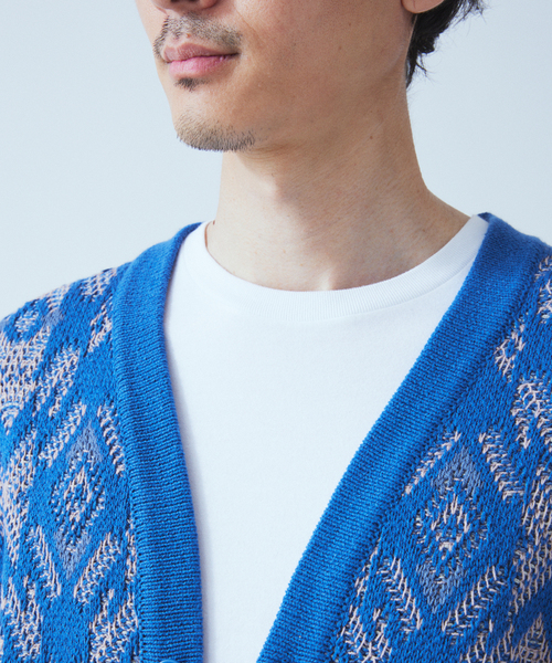 JOURNAL STANDARD(ジャーナルスタンダード)の「ノマド ウェーブ カーディガン(カーディガン/ボレロ・メンズ・ブラック/ブラウン/グリーン/ブルー系その他・MEDIUM/LARGE)」の11枚目の写真