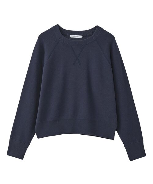 AMERICAN HOLIC（アメリカンホリック）の「ソフトコットンスウェットライクニットトップス（ニット/セーター・レディース・レッド/ダークネイビー/ラベンダー/モカ/杢グレー・M/L）」の7枚目の写真