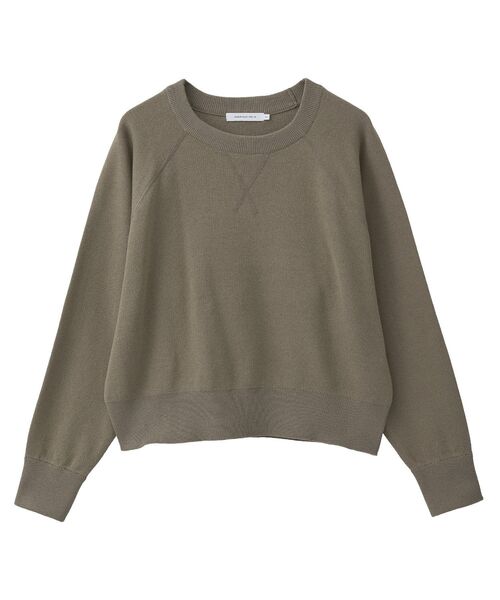 AMERICAN HOLIC（アメリカンホリック）の「ソフトコットンスウェットライクニットトップス（ニット/セーター・レディース・レッド/ダークネイビー/ラベンダー/モカ/杢グレー・M/L）」の17枚目の写真