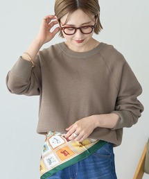 AMERICAN HOLIC | ソフトコットンスウェットライクニットトップス(ニット/セーター)