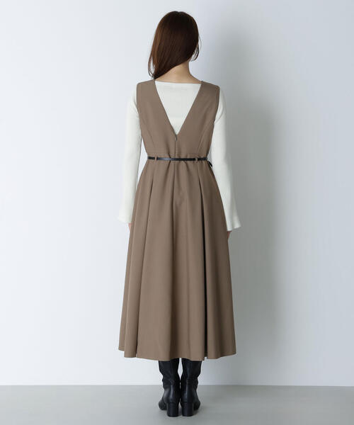 ◇ベルテッドタックジャンスカ（ジャンパースカート）｜NATURAL